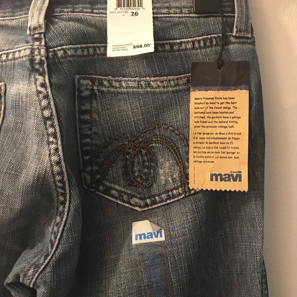 NWT!!!  Mavi Ripped Cropped Jeans!!! - Picture 4 of 4